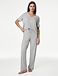 Body Soft™ Lace Trim Pyjama Bottoms