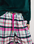 Pure Cotton Checked Pyjama Bottoms