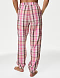 Pure Cotton Checked Pyjama Bottoms