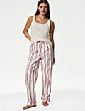 Pure Cotton Striped Pyjama Bottoms