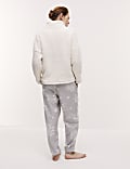 Pure Cotton Snowflake Pyjama Bottoms