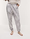 Pure Cotton Snowflake Pyjama Bottoms