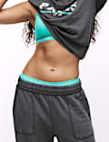 Pure Cotton Wide Leg Lounge Joggers