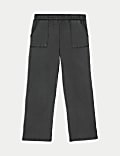 Pure Cotton Wide Leg Lounge Joggers