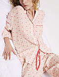 Cotton Rich Checked Heart Pyjama Bottoms