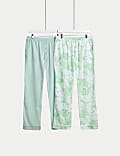 2 pièces bas de pyjama imprimé, dotés de la technologie Cool Comfort™