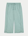Pure Cotton Dobby Cropped Pyjama Bottoms