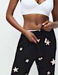 Star Print Cuffed Hem Pyjama Bottoms