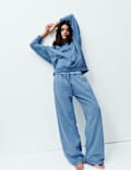 Cotton Rich Wide Leg Lounge Joggers