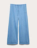 Cotton Rich Wide Leg Lounge Joggers