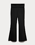 Cotton Rich Flared Lounge Trousers