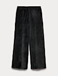 Velour Flared Leg Joggers