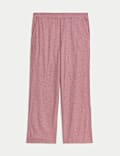 Ribbed Wide Leg Pyjama Bottoms