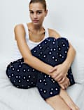 Pure Cotton Muslin Striped Pyjama Bottoms