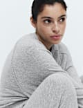 Loungewear-Strickhose mit Barrel-Bein