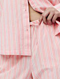 Pure Cotton Cambric Striped Pyjama Bottoms
