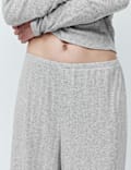 Pointelle Wide Leg Lounge Bottoms