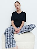 Lot de 2 bas de pyjama 100 % coton avec imprim&eacute;