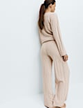 Knitted Wide Leg Pyjama Bottoms