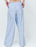 Pure Cotton Poplin Striped Pyjama Bottoms