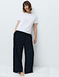 Pure Cotton Striped Muslin Pyjama Bottoms