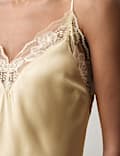 Satin Strappy Lace Detail Chemise