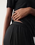 Modal Rich Wide Leg Pyjama Bottoms