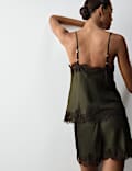 Satin and Lace Cami Pyjama Set