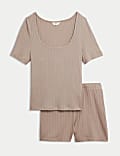 Ribbed Shortie Set