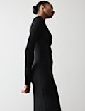 Sheer Ribbed Long Sleeve Nightdress