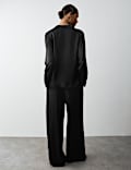 Satin Velvet Detail Pyjama Bottoms