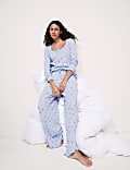 Cool Comfort™ Printed Ribbed Pyjama Set