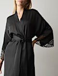Satin Lace Long Wrap