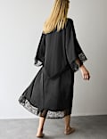 Satin Lace Long Wrap