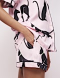 The Cat Print Shortie Set