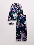 Ensemble pyjama à imprimé fleuri