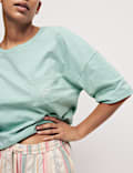 Cotton Rich Striped Shortie Set