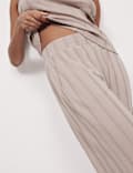 Cotton Modal Scallop Edge Ribbed Pyjama Set