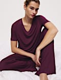 Kanten pyjama van viscose