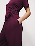 Kanten pyjama van viscose