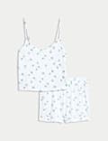 Ensemble short caraco imprimé