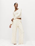 Pointelle Printed Pyjama Set
