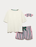 Pure Cotton Striped Short Pyjama Set