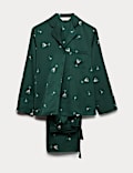 Dream Satin™ – Schlafanzugset mit Cocktail-Muster