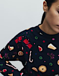 Pure Cotton Christmas Dinner Pyjama Set