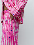 Pure Cotton Candy Cane Family Christmas Pyjama Set