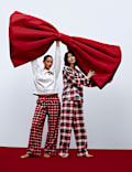 Pure Cotton Family Christmas Checked Pyjama Set