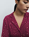 Cotton Modal Printed Revere Pyjama Set