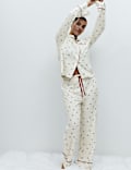 Cotton Modal Printed Revere Pyjama Set
