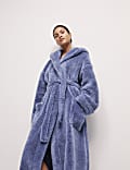 Fleece Hooded Dressing Gown